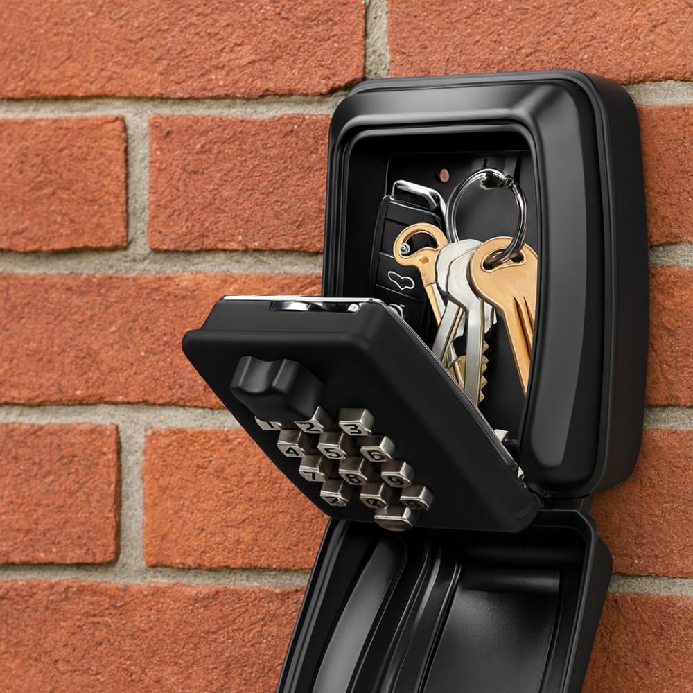 Locker’PRO – Boîte à clés murale extérieure sécurisée avec code réinitialisable à 12 Chiffres