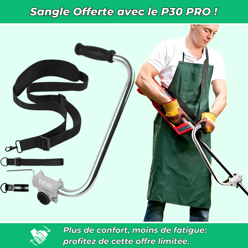 P30 PRO Poignée Ajustable pour Débroussailleuse – Confort et Contrôle Améliorés pour Jardinage
