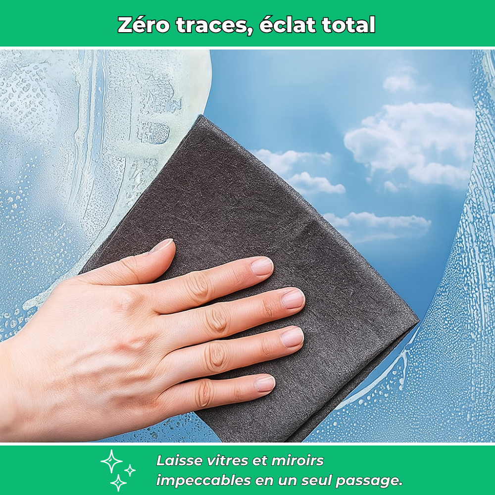 MagicClean | Chiffon microfibre ultra-absorbant | Anti-traces et anti-calcaire