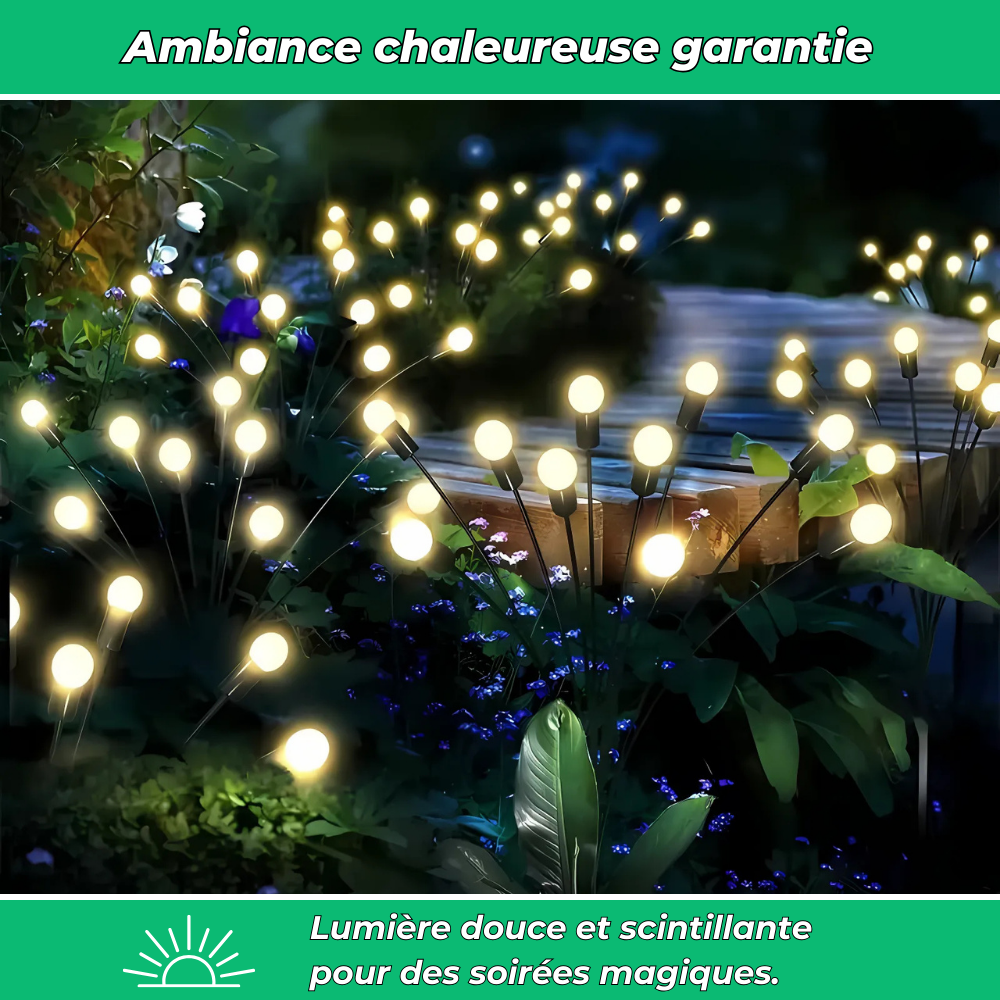 Lampes Lucioles à Énergie Solaire – Éclairage Décoratif et Écologique pour Jardin et Terrasse