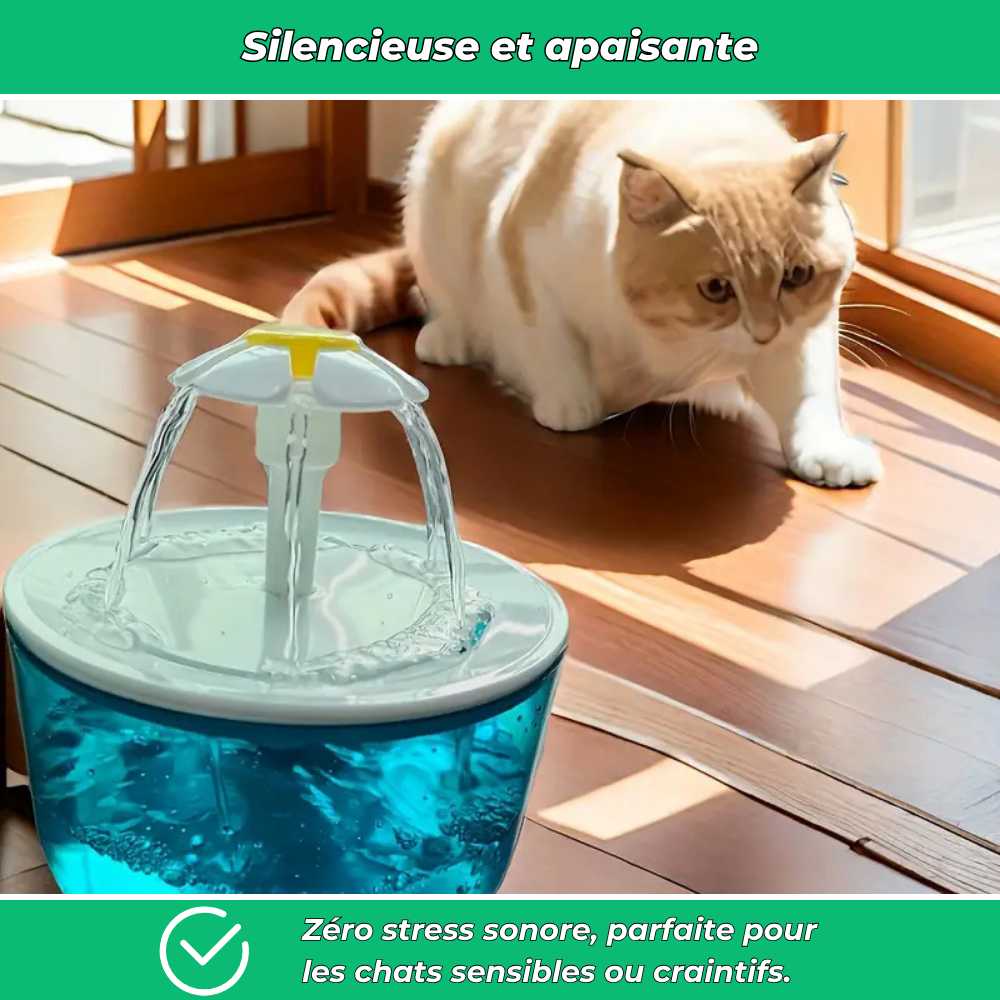 Fontaine à eau filtrante AquaChat pour chats – Hydratation saine et continue