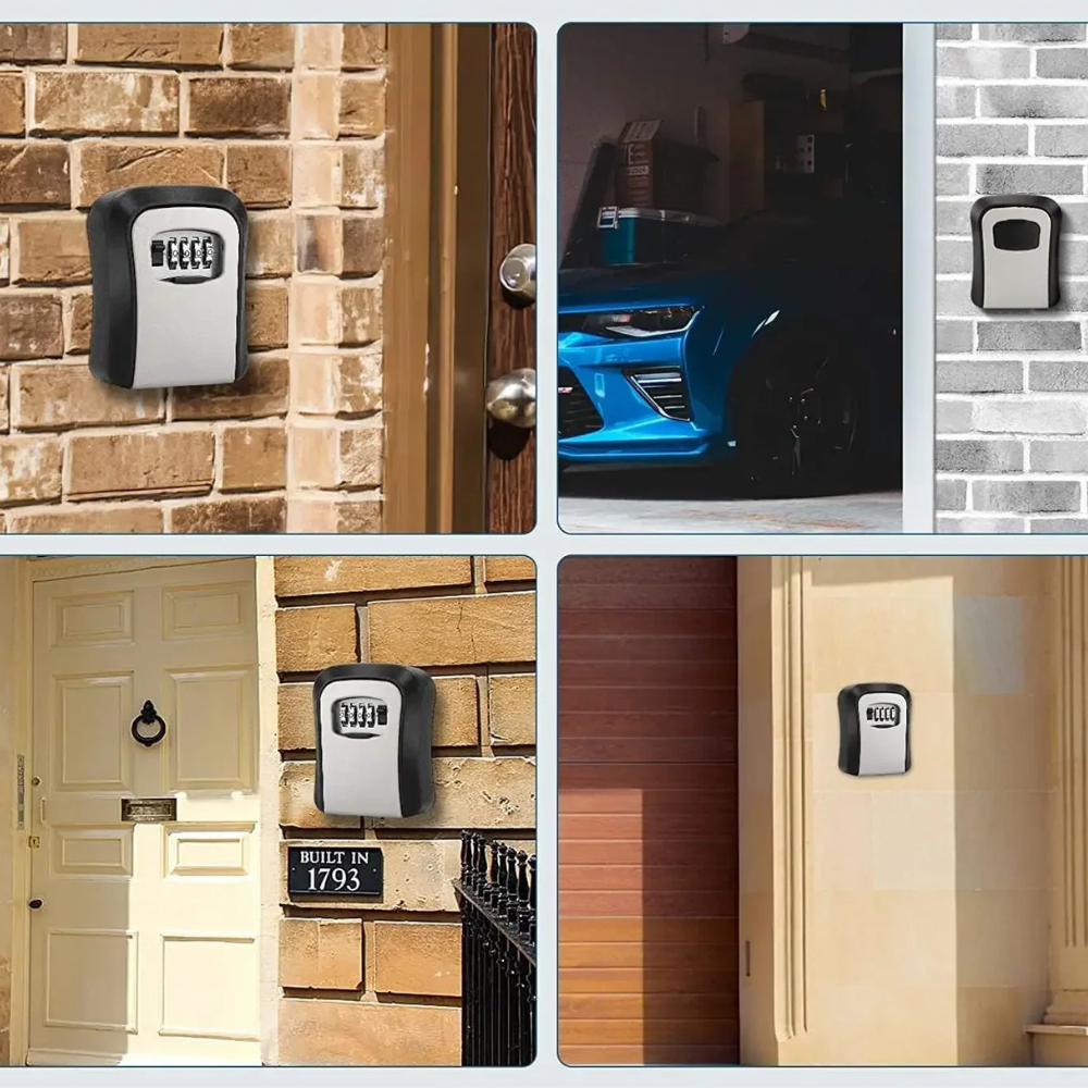 AirLock’PRO – Boîte à clés murale extérieure sécurisée avec code à 4 chiffres