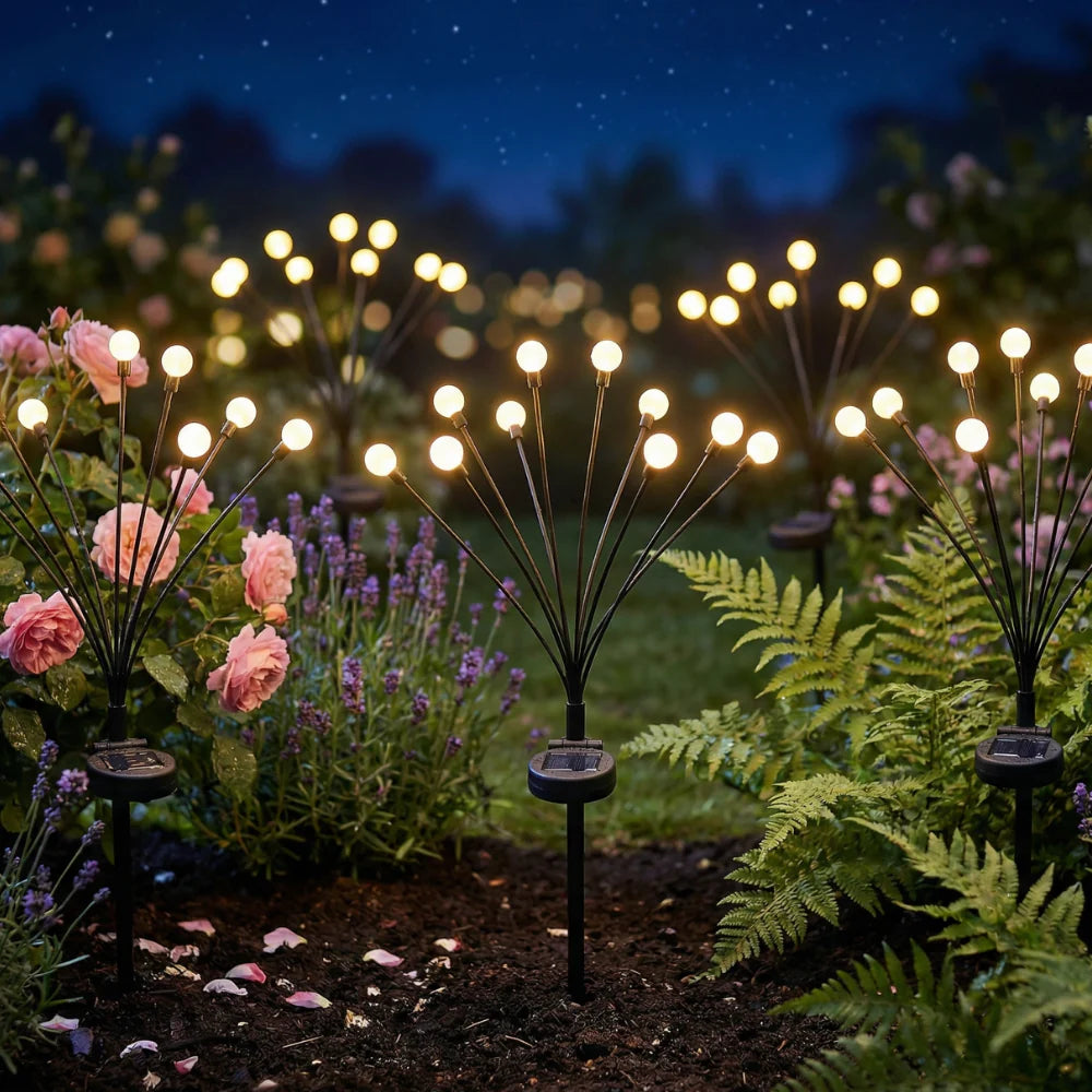 Lampes Lucioles à Énergie Solaire – Éclairage Décoratif et Écologique pour Jardin et Terrasse