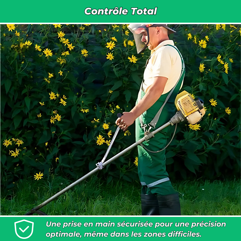 P30 PRO Poignée Ajustable pour Débroussailleuse – Confort et Contrôle Améliorés pour Jardinage