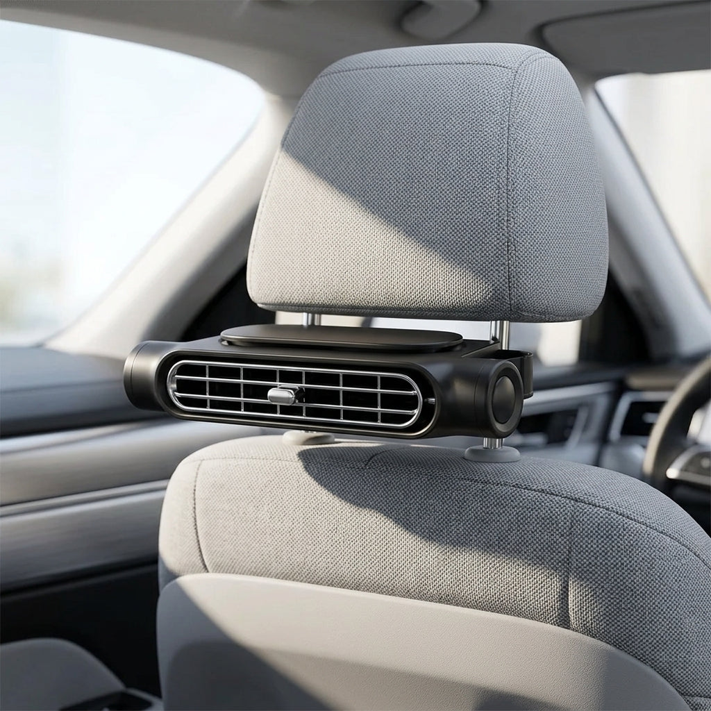 Ventilateur de Voiture pour Conducteur | Fraîcheur Instantanée, 3 Vitesses, Silencieux et Réglable pour Siège Auto