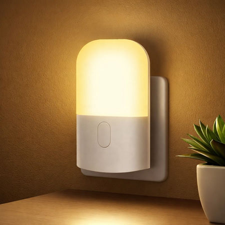 Veilleuse LED à intensité réglable – Capteur de lumière, éclairage automatique, faible consommation