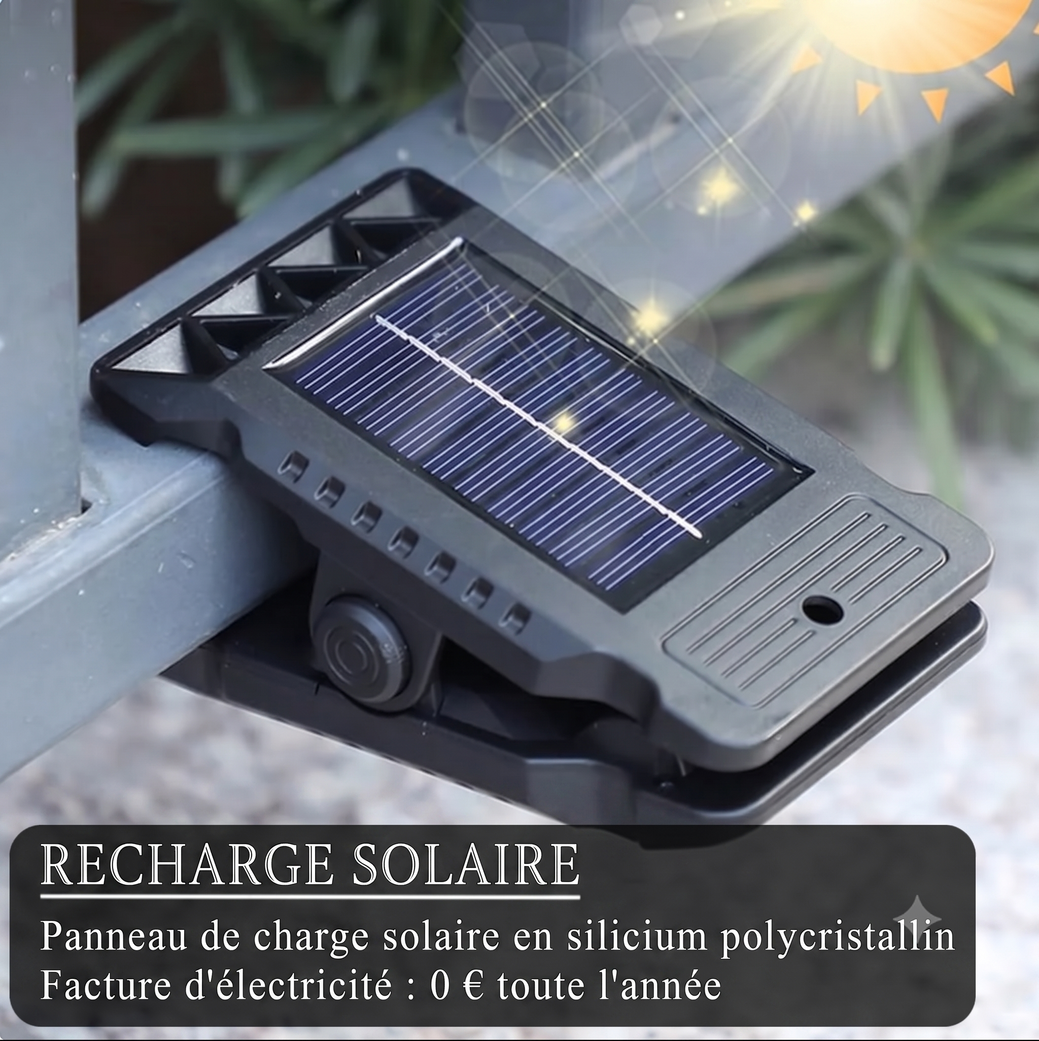 Lampe Solaire Extérieure à Détecteur de mouvement LED étanche | Sécurité & Économie d'Énergie
