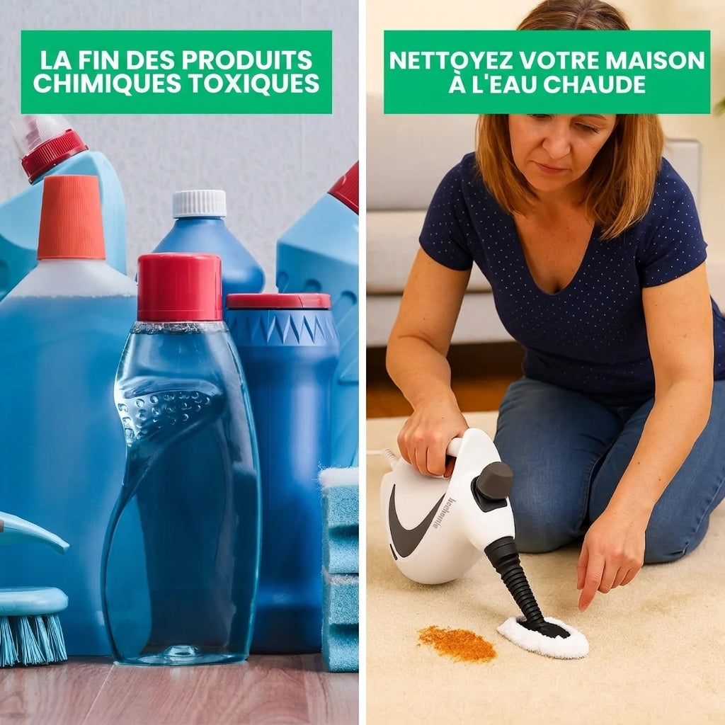 VaporMax | Nettoyeur à Vapeur Électrique Haute Pression | Multi-Usages Sans Produits Chimiques