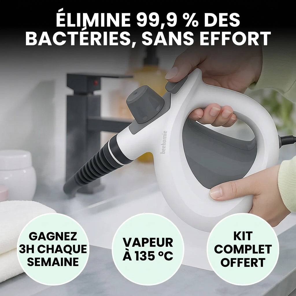 VaporMax | Nettoyeur à Vapeur Électrique Haute Pression | Multi-Usages Sans Produits Chimiques