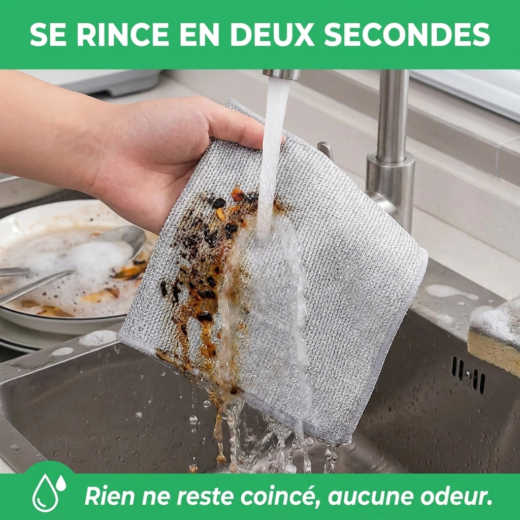 Cleaninox | Chiffons récurants inox puissants et sans rayures | Cadeau