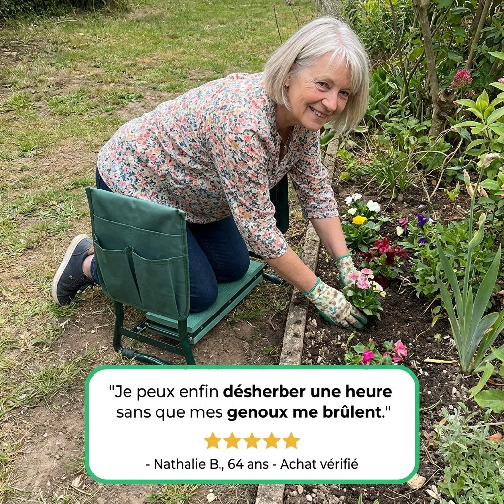 JardiComfort™ | Banc de Jardinage | Travaillez Sans Douleur et Profitez Sans Effort