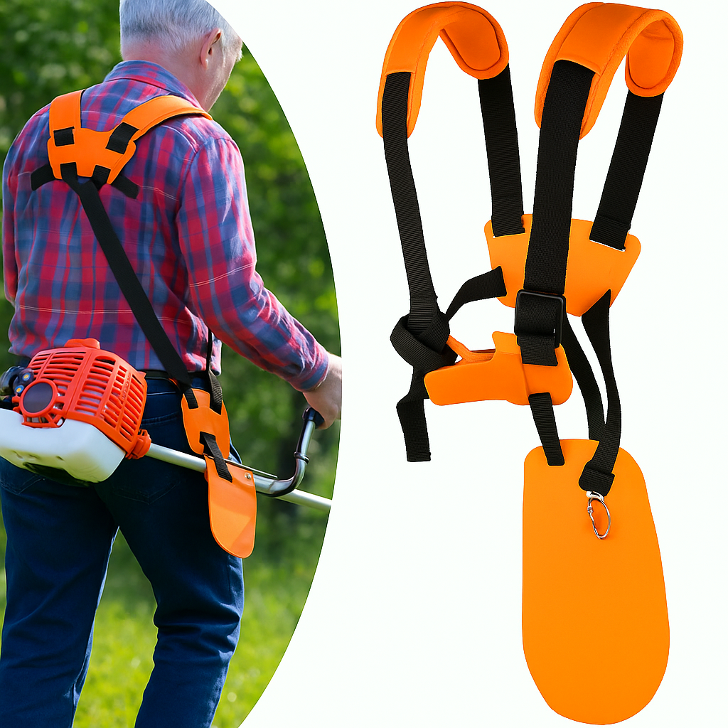 Harnais pour Débroussailleuse – Confort et Support pour Jardinage Intensif