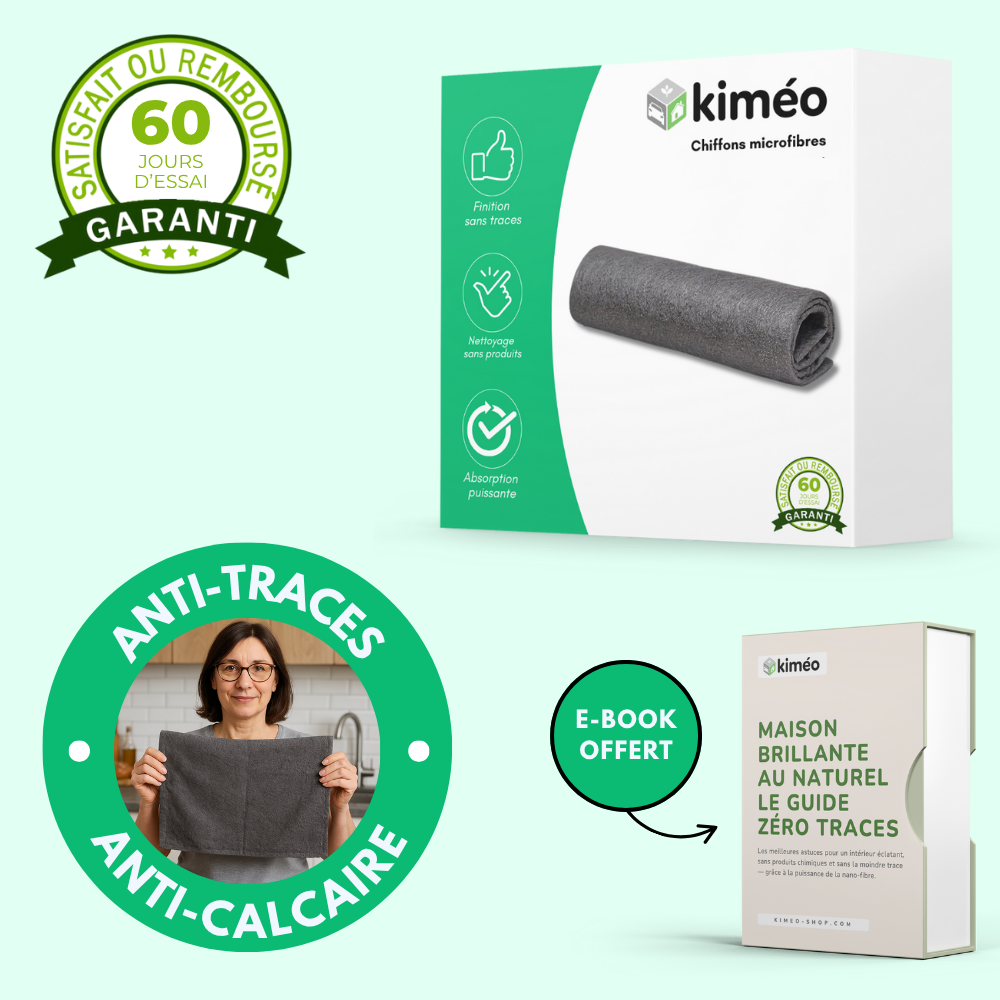 MagicClean | Chiffon microfibre ultra-absorbant | Anti-traces et anti-calcaire