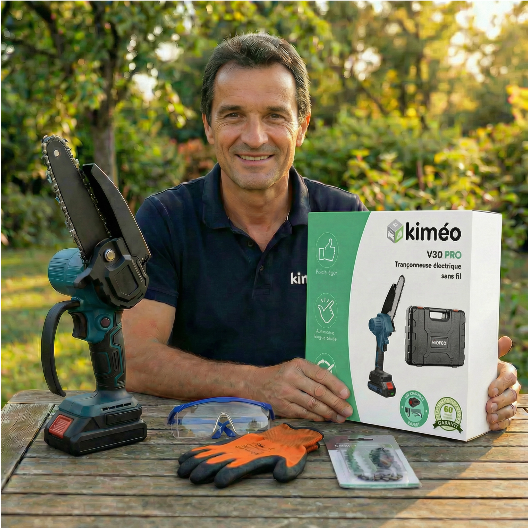V30 PRO | Tronconneuse électrique portable | Coupe rapide et précise